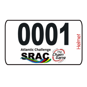 Helmet Sticker for Sportive and Triathlon events